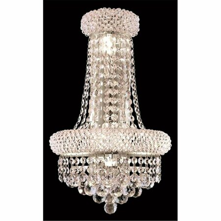 LIGHTING BUSINESS 1800W12SC-RC 12 x 17 in. Primo Collection Wall Sconce With Neck - Royal Cut- Chrome LI2954591